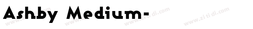 Ashby Medium字体转换